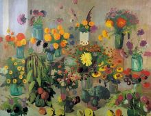 Tribute to the Armenian soldiers of the Second World War. Flowers. 1945