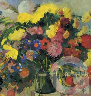 Yerevan autumn still life. Detail. 1944