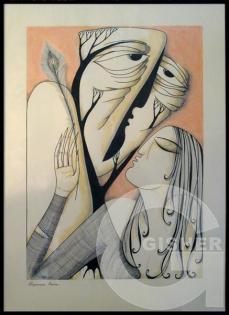 Peacock feather touch