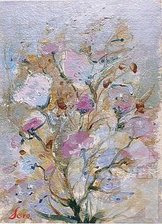 PASTEL FLOWERS. Miniature