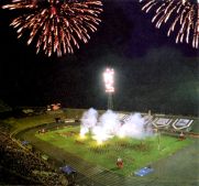 Fireworks at the end of the day