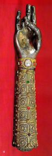 THE RIGHT HAND OF ST. THADDEUS THE APOSTLE WITH RELIC