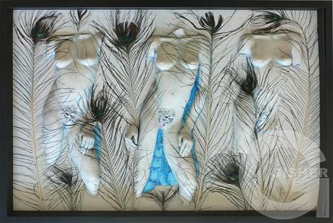 Malvina in Peacock Feathers, 2007