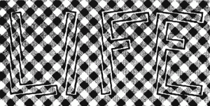 Буквы расположены вертикально