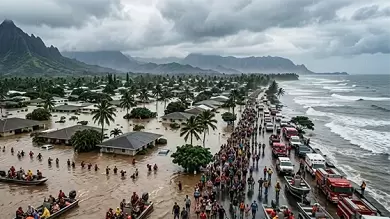 Гавайи охвачены сильнейшим за два десятилетия наводнением: тысячи эвакуированы, ущерб превышает миллиард долларов