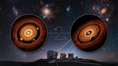 Астрономы обнаружили уникальную молодую звездную систему WISPIT 2, где активно формируются планеты